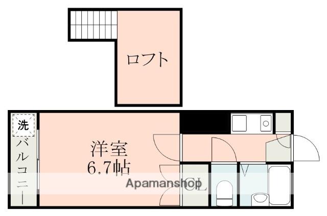 コンセール・リベルテ(1K/1階)の間取り写真