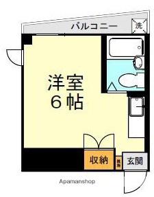 Mビル(ワンルーム/2階)の間取り写真
