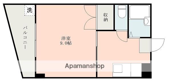 フレンドハイツ(1K/3階)の間取り写真
