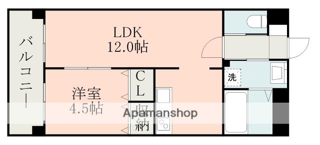グラッポロ(1LDK/3階)の間取り写真