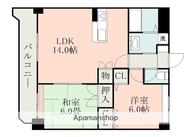 パディーフィールド21(2LDK/1階)の間取り写真