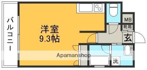 Sビル(ワンルーム/4階)の間取り写真