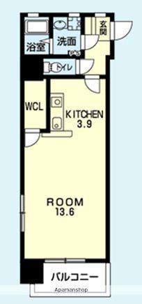 ウッドフォレスト熊本駅前(ワンルーム/2階)の間取り写真