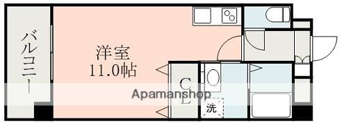PRIMEVERE慶徳(ワンルーム/11階)の間取り写真