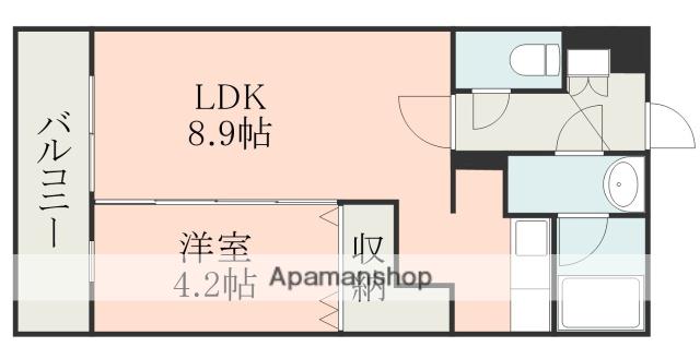 フォレストリーヴズ熊本壱番館(1LDK/1階)の間取り写真