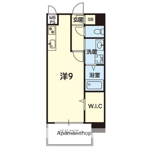 グランベル本荘(ワンルーム/6階)の間取り写真