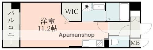 SPRINGCOURT近見(ワンルーム/5階)の間取り写真