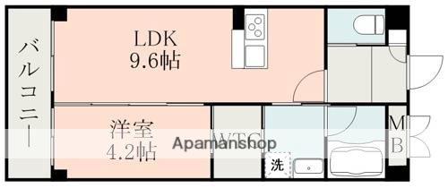 フラワーラブⅡ(1LDK/5階)の間取り写真