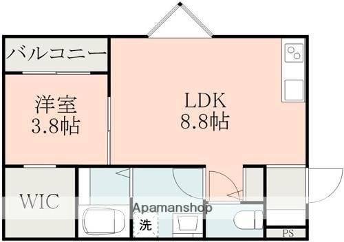 ブエナカーサ大津(1LDK/1階)の間取り写真