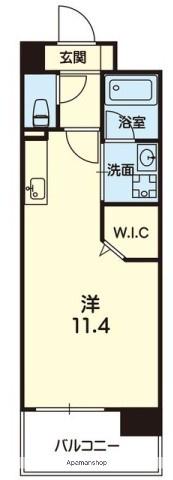 AMULET健軍本町(ワンルーム/5階)の間取り写真