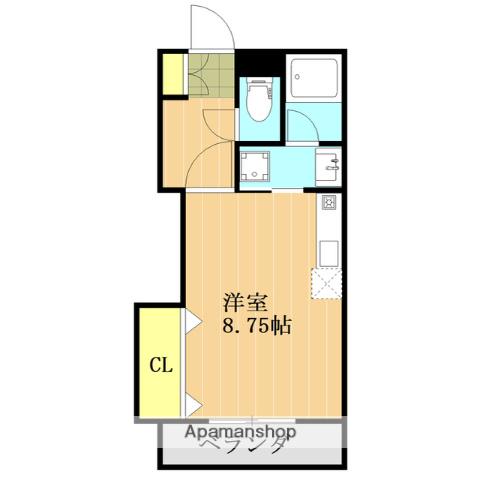 ラ メール(ワンルーム/1階)の間取り写真