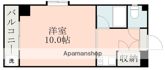 幸祐ハイム(ワンルーム/3階)の間取り写真