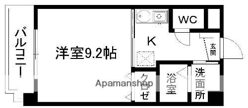 エクセラン平田(1K/3階)の間取り写真