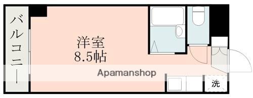 ルフェール熊本通町(ワンルーム/4階)の間取り写真