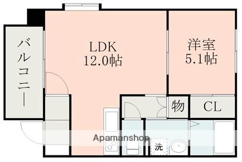 ステージア12 A棟(1LDK/1階)の間取り写真
