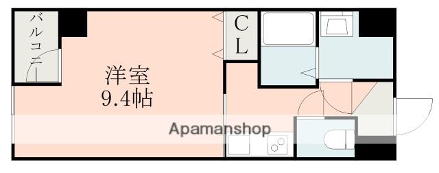 新町レトロアパート(1K/4階)の間取り写真