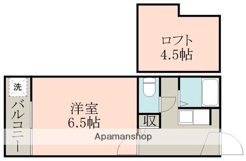 ウイングス1番館(1K/1階)の間取り写真