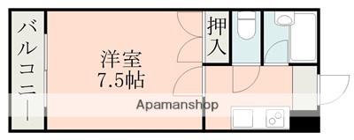 高橋ハイツ(1K/3階)の間取り写真