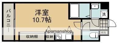 ISM水前寺(ワンルーム/6階)の間取り写真