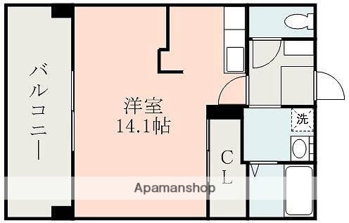 L-フィネス(ワンルーム/4階)の間取り写真
