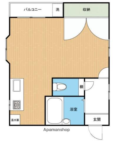 リベルテM(ワンルーム/4階)の間取り写真