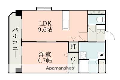 DREW一番館(1LDK/3階)の間取り写真