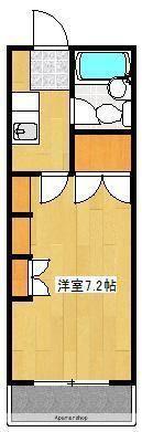 KARAT薬園町(1K/3階)の間取り写真