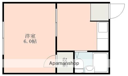 ラピタ大江(1K/1階)の間取り写真