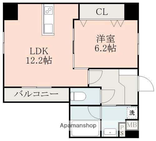 AL SOLE RENPEICHO(1LDK/4階)の間取り写真