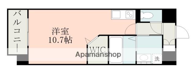 豊肥本線 武蔵塚駅 徒歩15分 10階建 築7年(ワンルーム/8階)の間取り写真