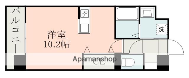 LINABELL(ワンルーム/7階)の間取り写真