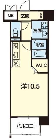 グランジュールⅡ(ワンルーム/3階)の間取り写真