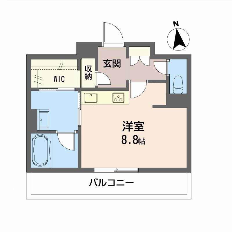 グランメゾン天神(ワンルーム/3階)の間取り写真