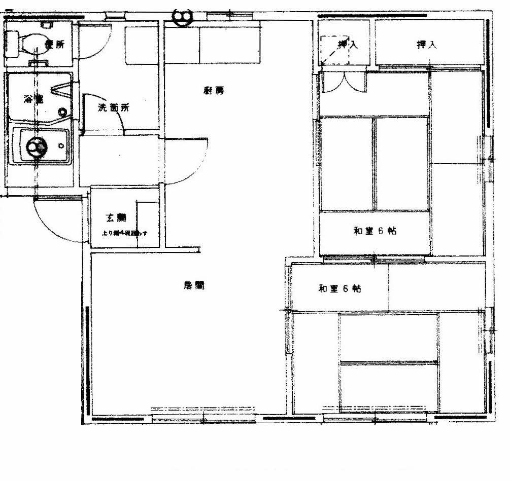 コーポ ソルフェージュ(2LDK/1階)の間取り写真