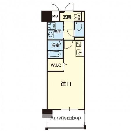 ライズ大津V(ワンルーム/7階)の間取り写真