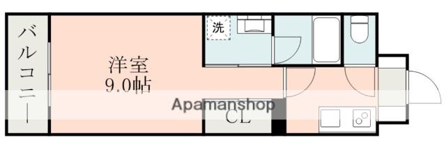 アランコート(1K/1階)の間取り写真