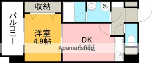 サムティ熊本駅南(1DK/5階)の間取り写真