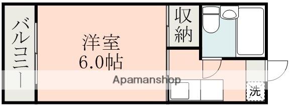 シティハイム大江(1K/4階)の間取り写真