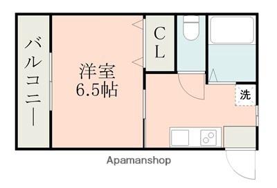 カレッジヒルズSC(1K/2階)の間取り写真