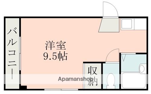ロフティ天神(ワンルーム/3階)の間取り写真