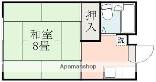 Kハイツ(1K/2階)の間取り写真