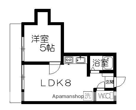 オレンジフローラⅡ(1LDK/1階)の間取り写真