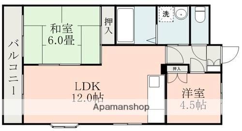アーバンコンフォート(2LDK/2階)の間取り写真