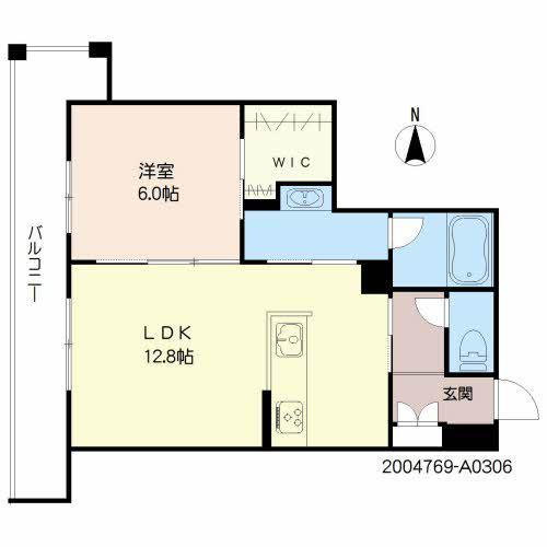 シャーメゾンARISTIO(1LDK/3階)の間取り写真