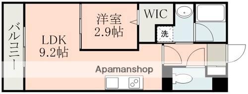 ラ・シック大津グランドヒルズサウス(1LDK/3階)の間取り写真