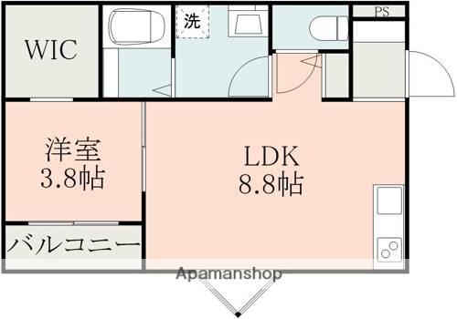 ブエナカーサ大津(1LDK/1階)の間取り写真