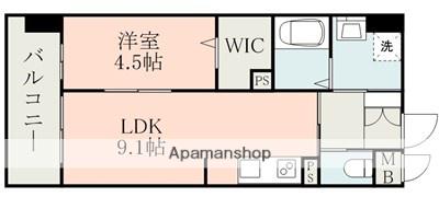 AVANCE菊陽(1LDK/9階)の間取り写真