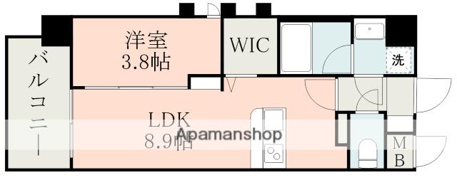 大津331BLD(1LDK/4階)の間取り写真