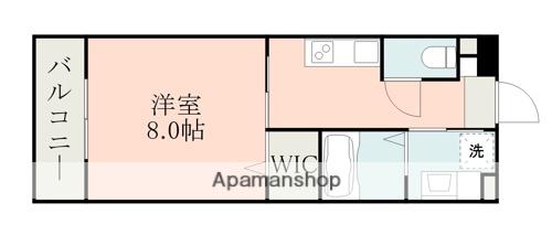 ラ・シック大津Ⅱ(1K/4階)の間取り写真