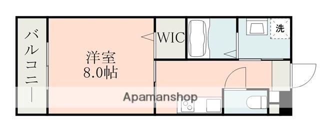 ラ・シック大津Ⅱ(1K/1階)の間取り写真